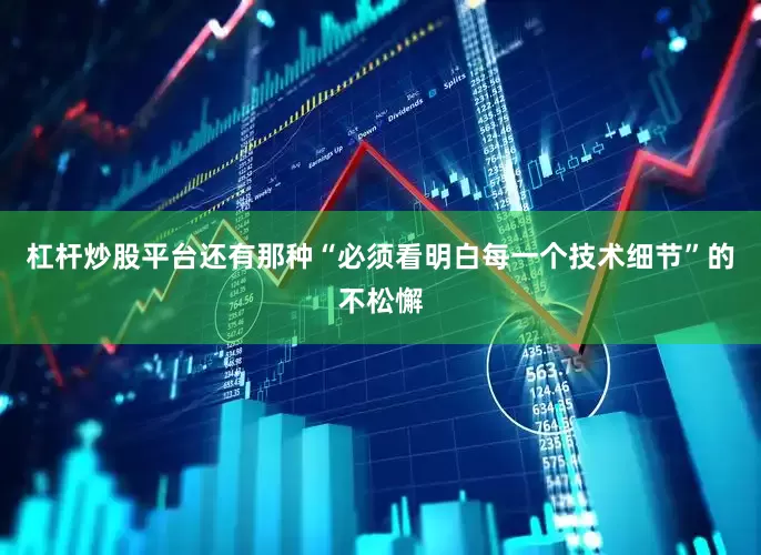 杠杆炒股平台还有那种“必须看明白每一个技术细节”的不松懈