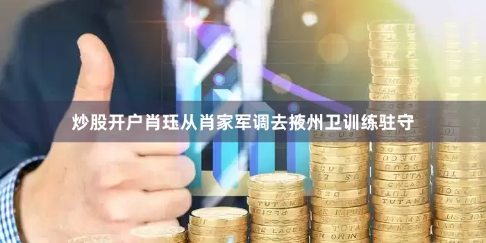 炒股开户肖珏从肖家军调去掖州卫训练驻守